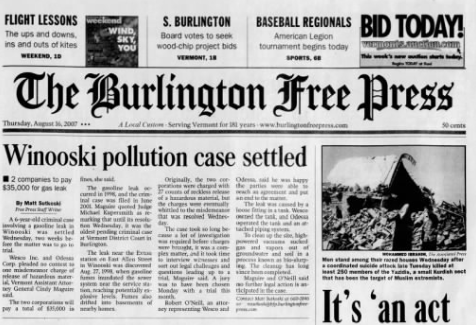 Burlingtom Free Press Page 1 April 16, 1964