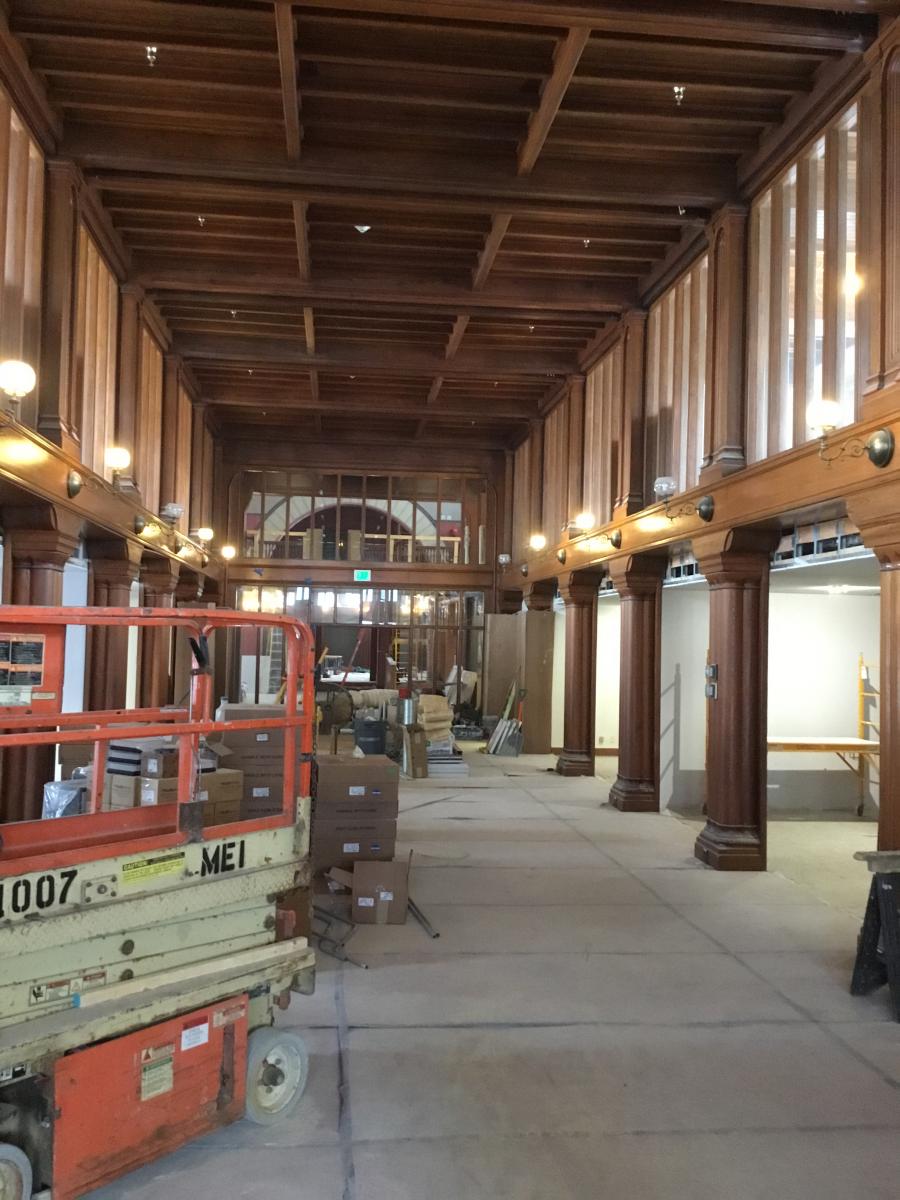 North Lounge construction, March 2018