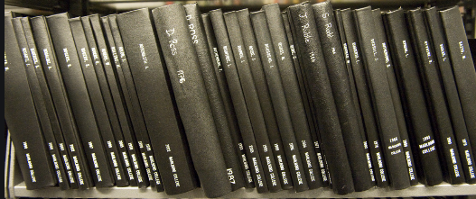 Bound Plans of Concentration on a library shelf